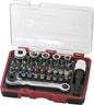 bit box mit mini ratschenschlüssel 1/4" s2 , 27 tlg.