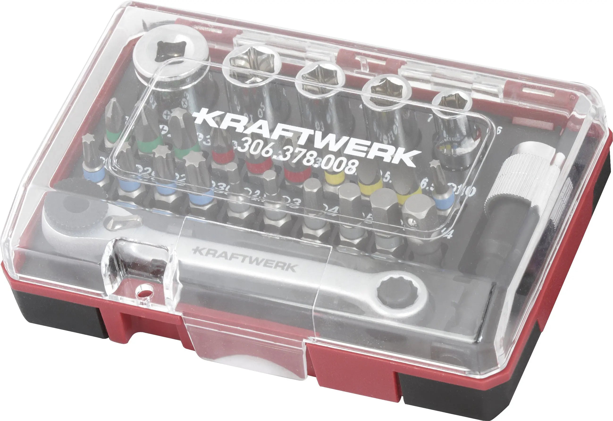 bit box mit mini ratschenschlüssel 1/4" s2 , 27 tlg.
